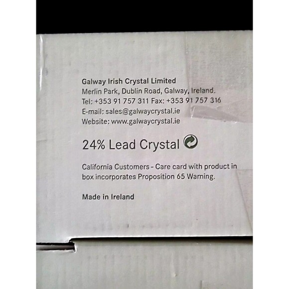 Galway Irish Crystal Galway Signed  Red Wine 7” Glasses Set of 4 w/Box  Ireland - Picture 4 of 4